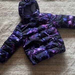 Zero Posur Size Small 7/8 Girls purple space / galaxy print jacket